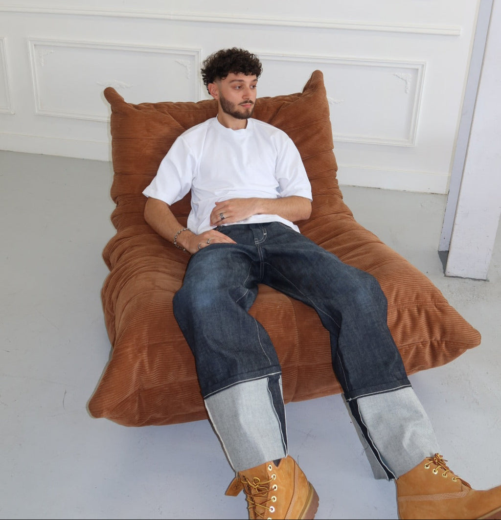 Cuffed Snap Jeans